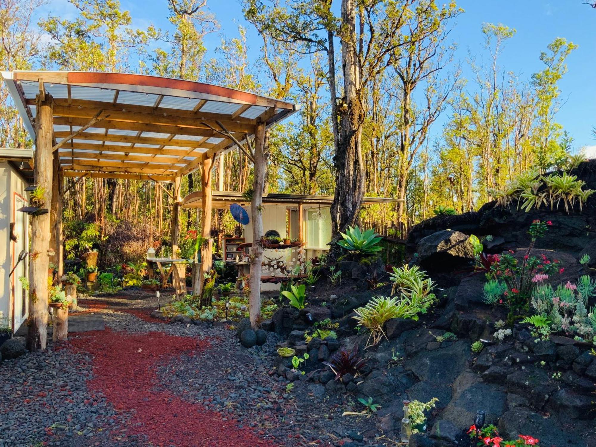 Exotic Garden Cottage At Amazing Volcano Fissure Mountain View Exteriör bild