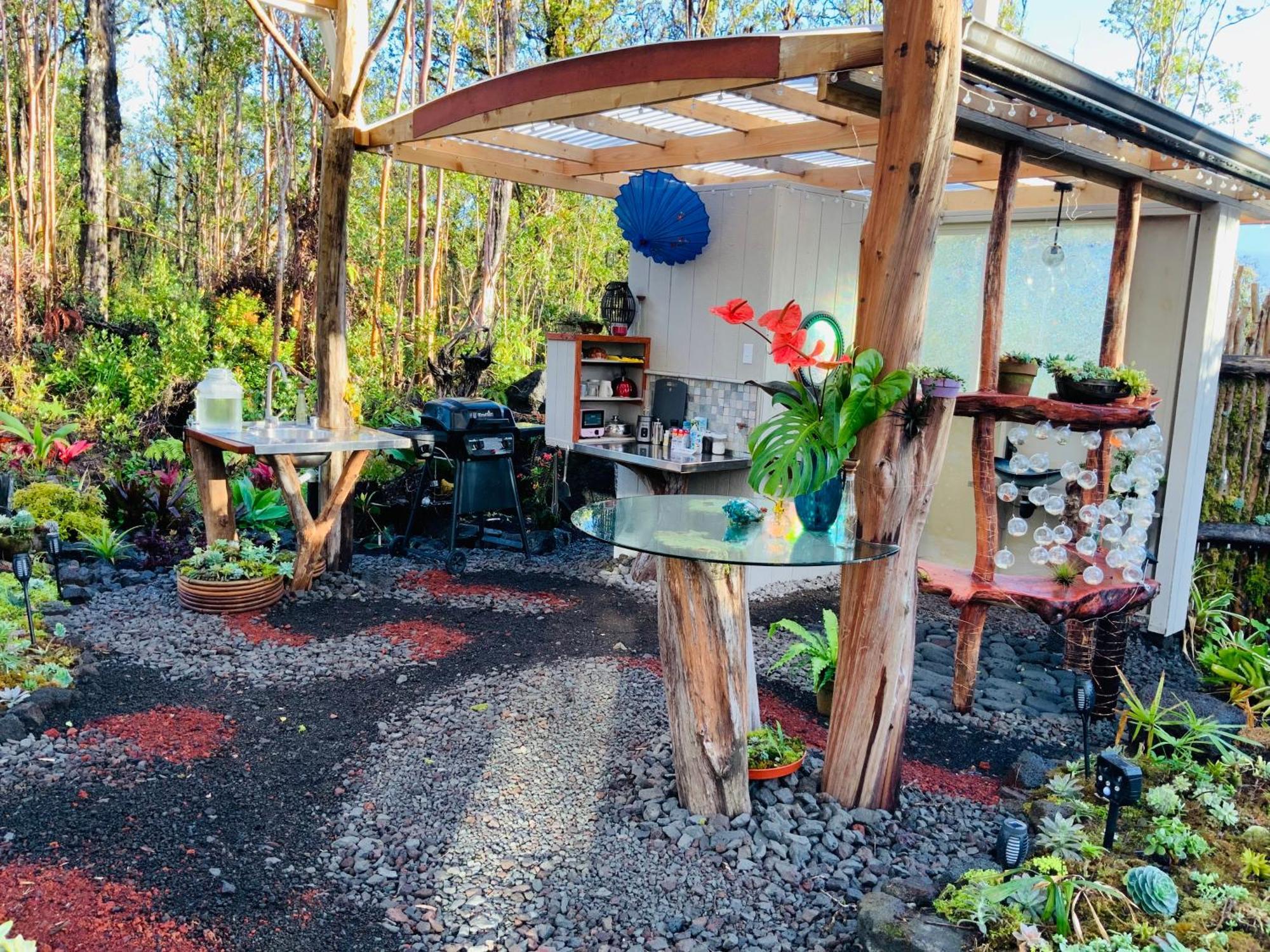 Exotic Garden Cottage At Amazing Volcano Fissure Mountain View Exteriör bild
