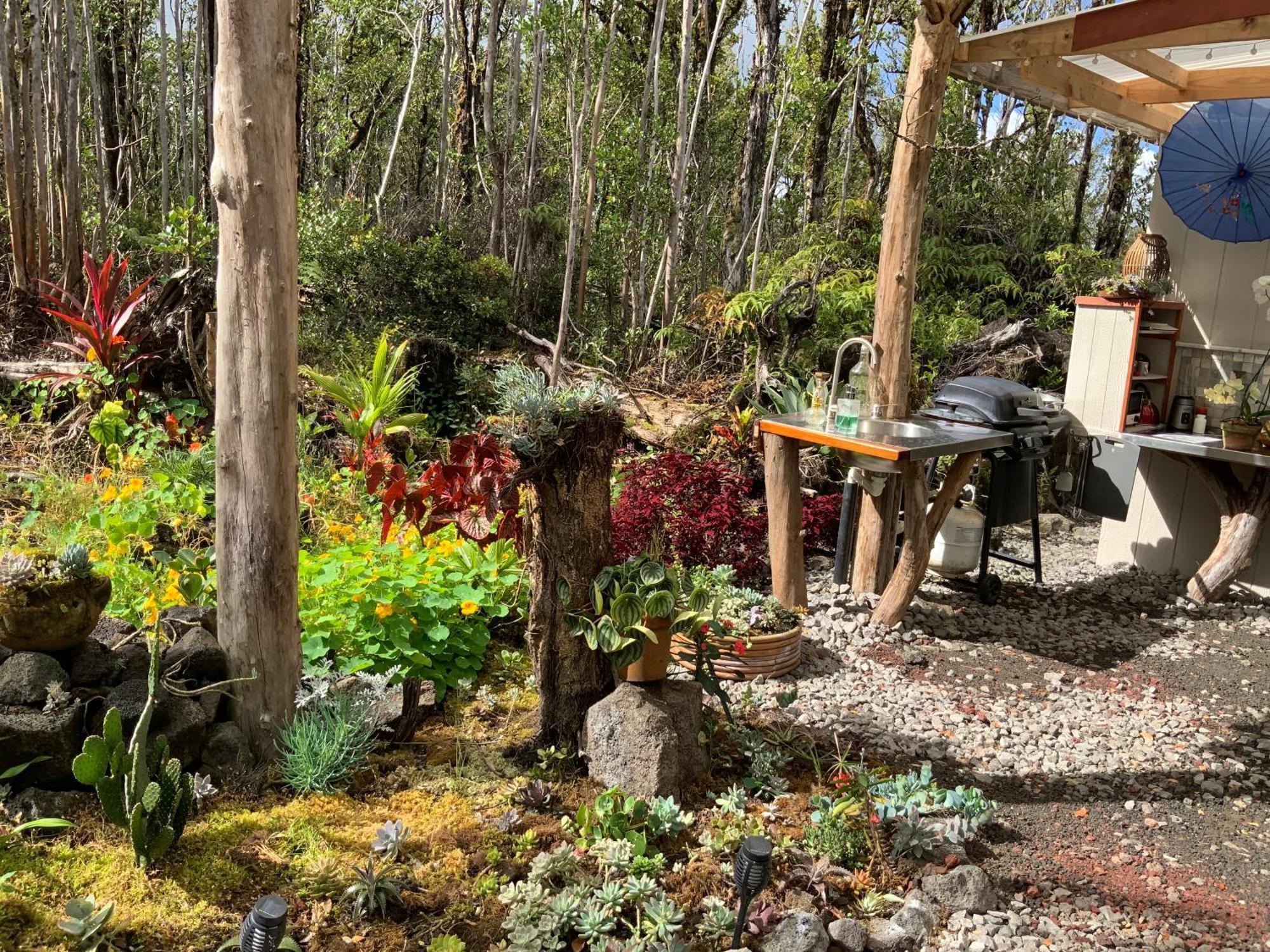 Exotic Garden Cottage At Amazing Volcano Fissure Mountain View Exteriör bild
