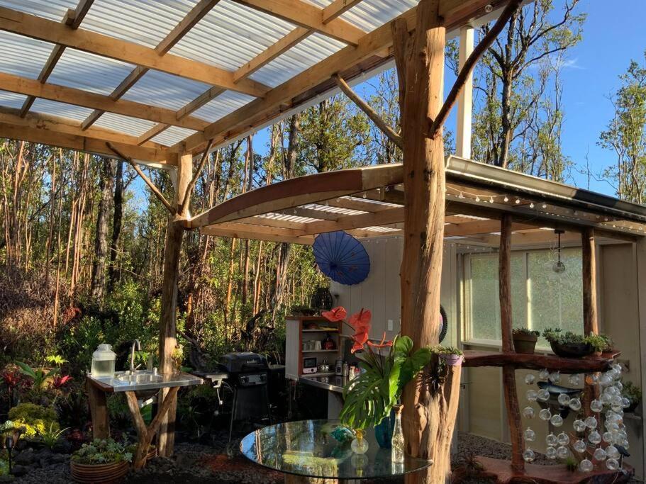 Exotic Garden Cottage At Amazing Volcano Fissure Mountain View Exteriör bild