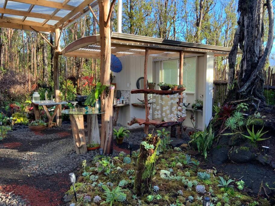 Exotic Garden Cottage At Amazing Volcano Fissure Mountain View Exteriör bild